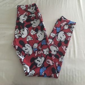 Disney Mickey leggings. OS Lularoe